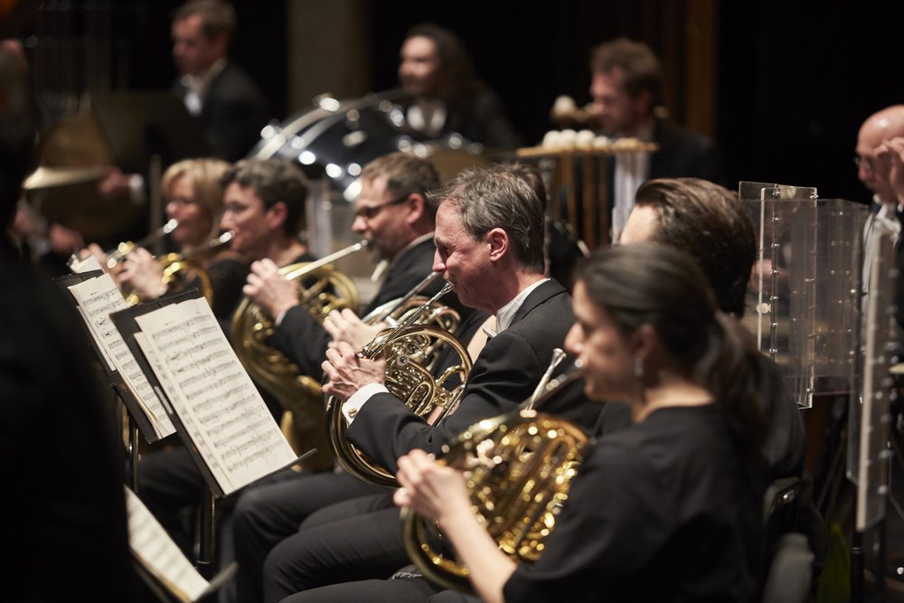 HPO on stage during performance.