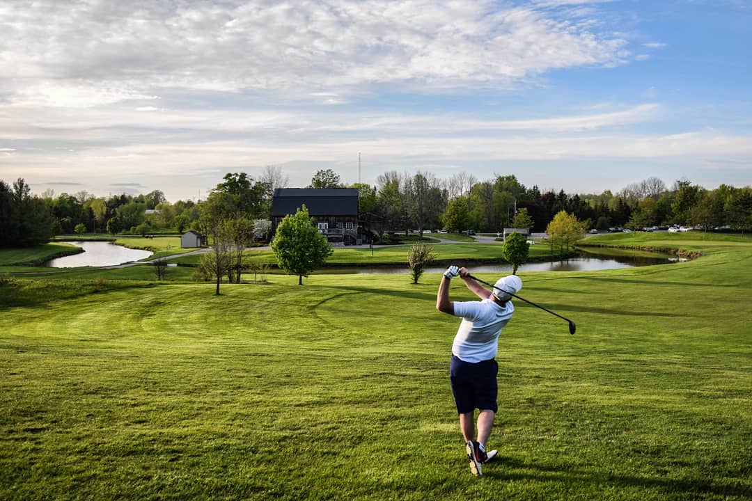 golfer on course