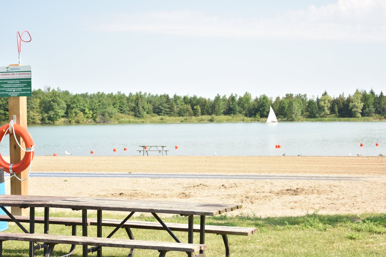 Beach at conservation area