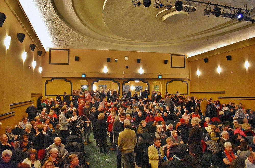 People taking their seats at The Westdale before a show.
