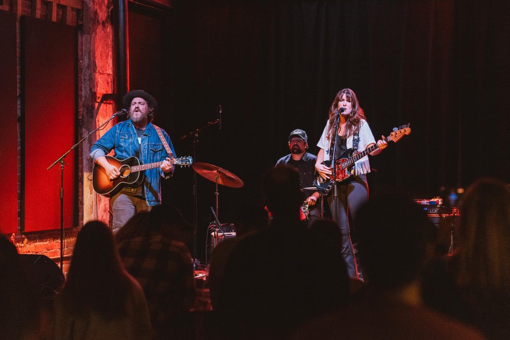 The Redhill Valleys on stage performing.