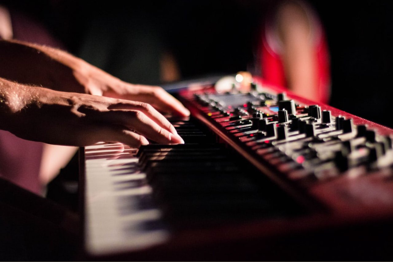 Fingers on a keyboard