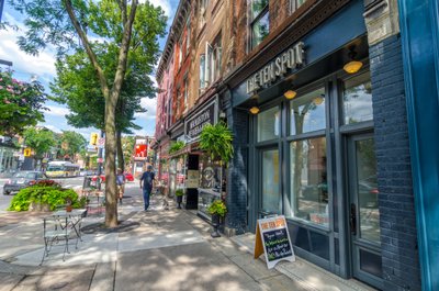 Streetscape of downtown