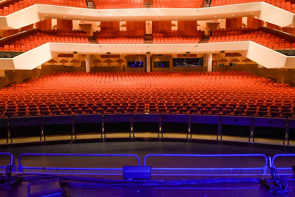 Inside auditorium at FirstOntario Concert Hall.