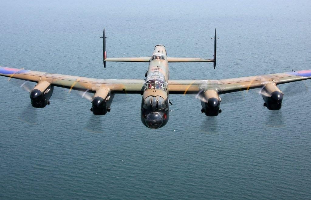 Lancaster in Flight