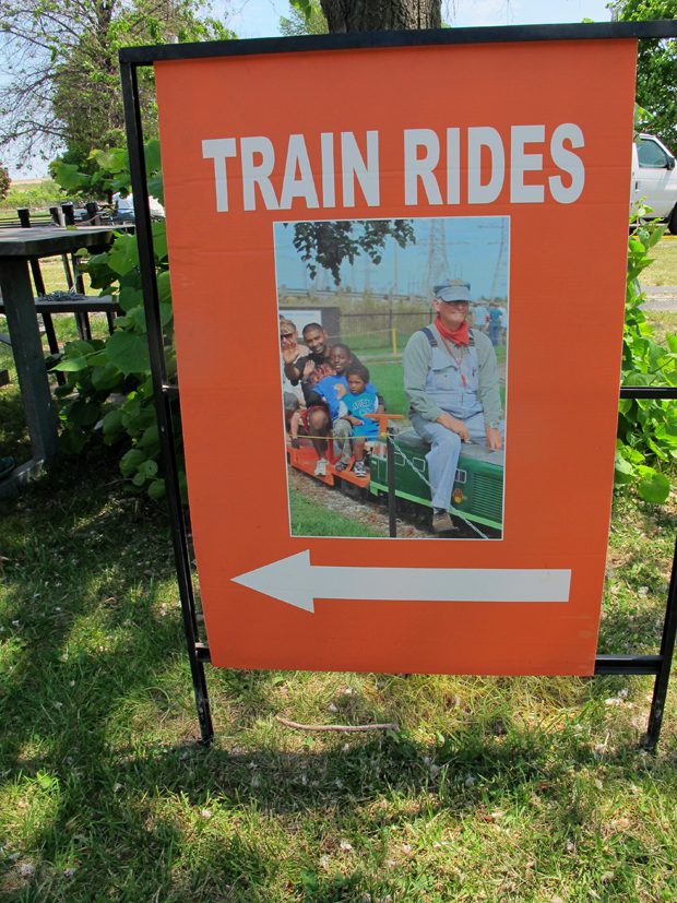 Train Rides Sign Steam Museum