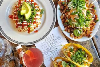 Brunch setup on a table