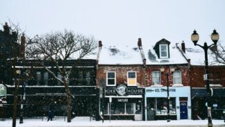 Winter street scape in Hamilton