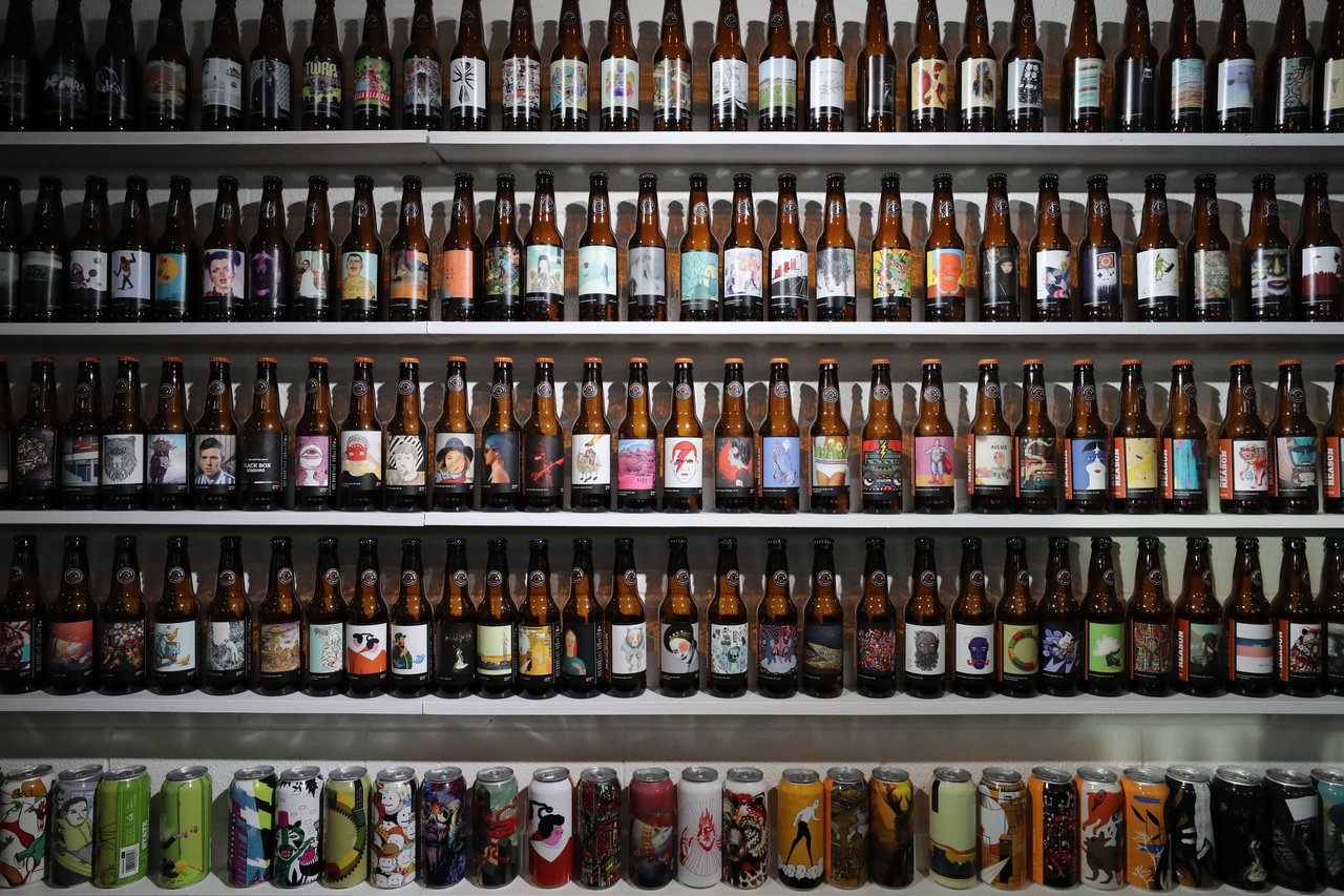 Collective Arts beer wall