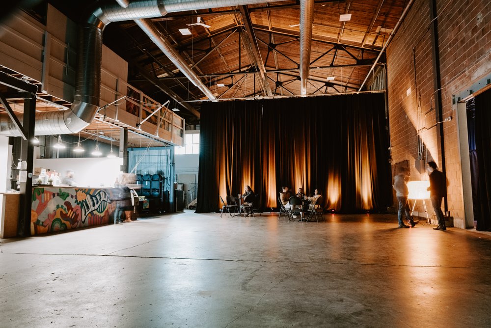 Interior of Bridgeworks before a show.