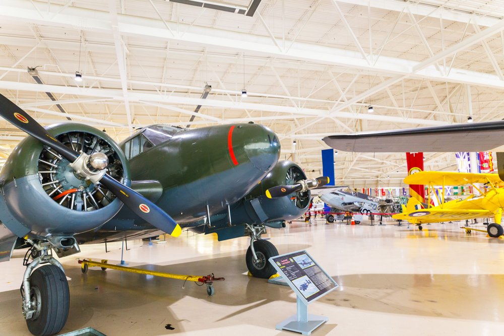 Aircraft inside of Canadian Warplane Heritage Museum