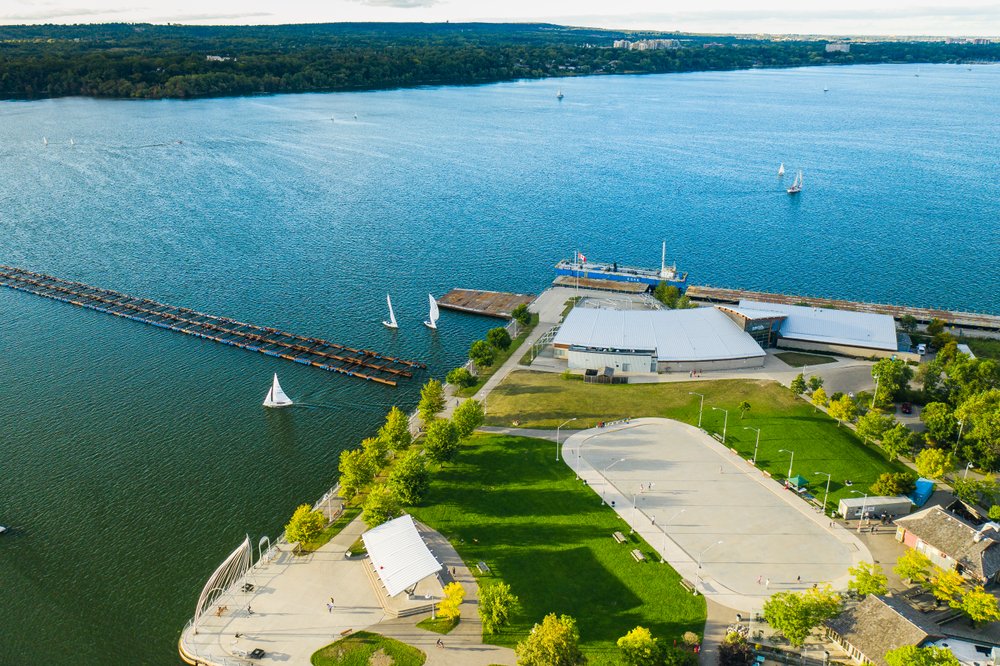 Waterfront stage at Pier 8 with Hamilton Harbour as the backdrop.