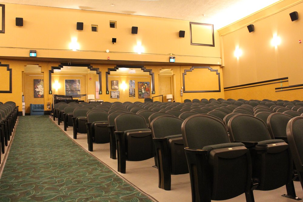 The Westdale auditorium before a show.