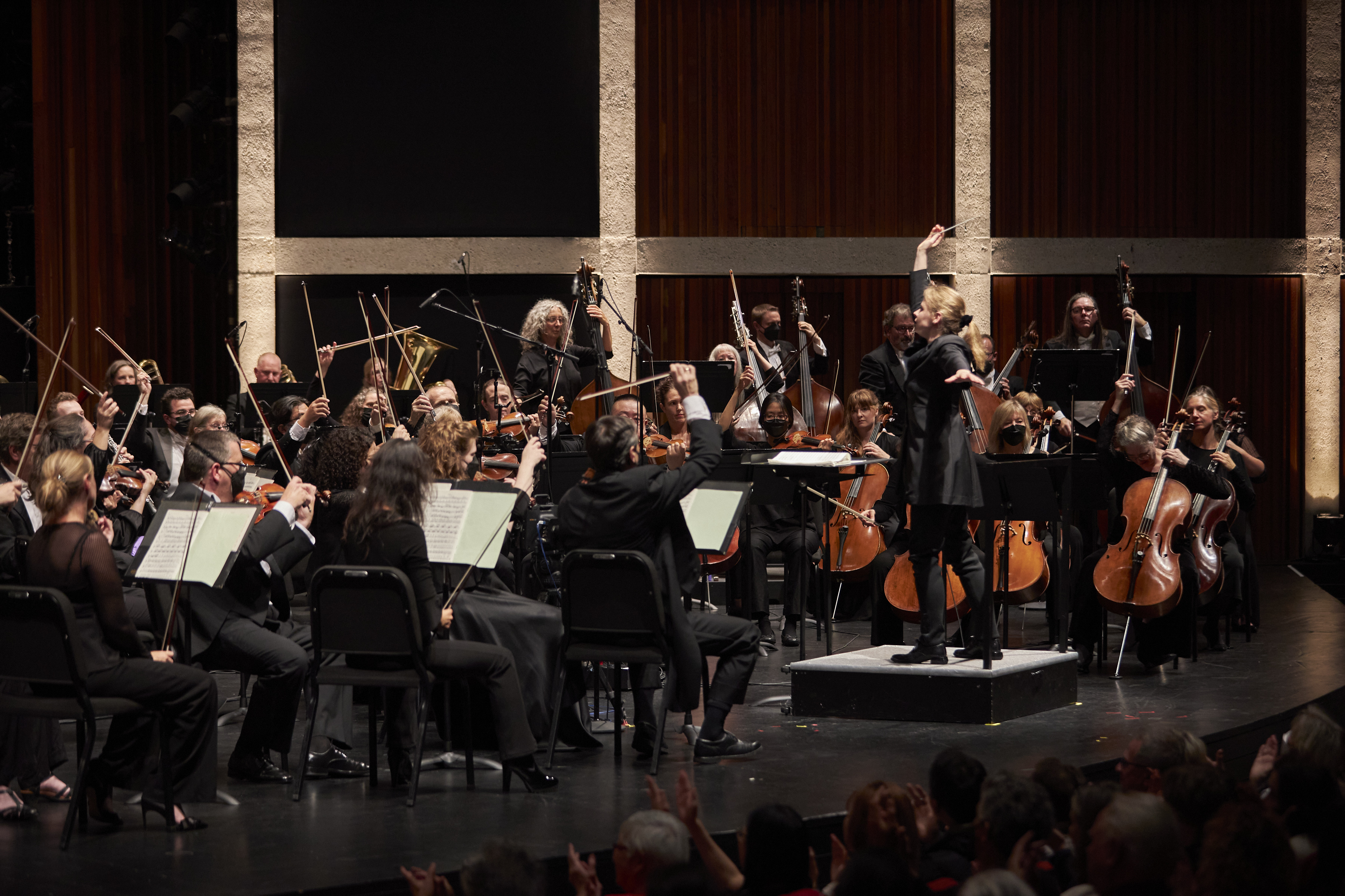 Hamilton Philharmonic Orchestra playing at FirstOntario Concert Hall.