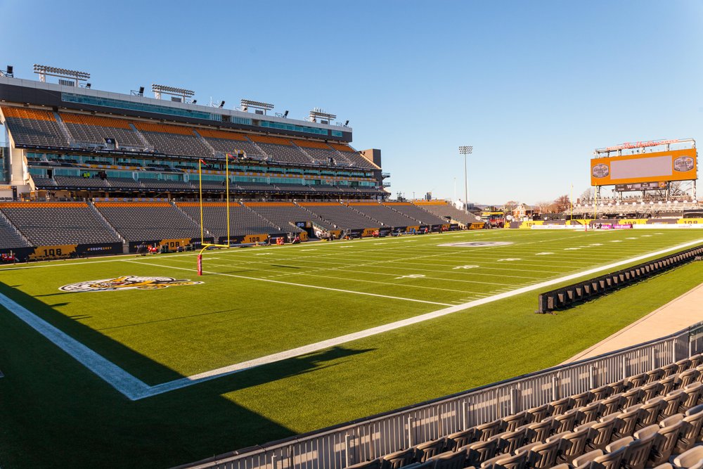View of the Hamilton Stadium before an event.