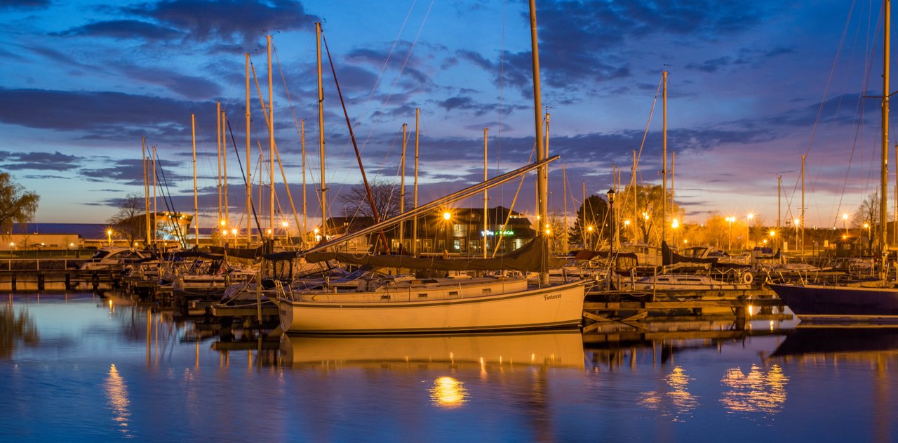 Harbour with boats